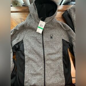 Men’s hoodie heather grey Spyder jacket